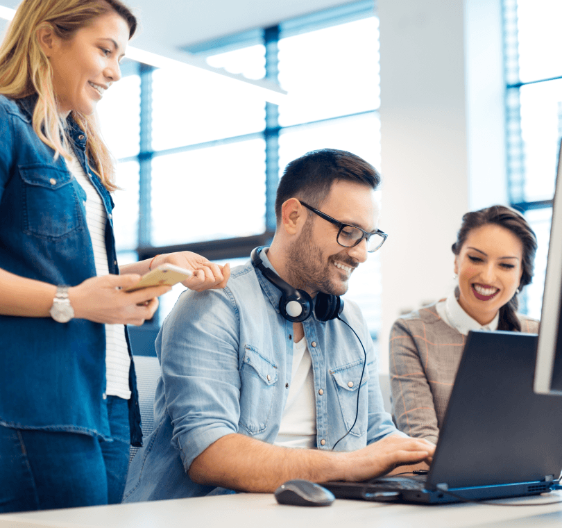 Cloud infrastructure engineers working in data center